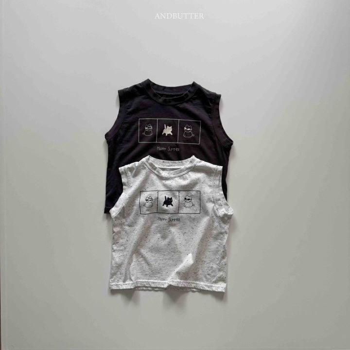 【予約】 Summer happy sleeveless / andbutter(S-JM)