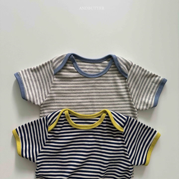 【予約】Boat neck mix T / andbutter(S-JM)