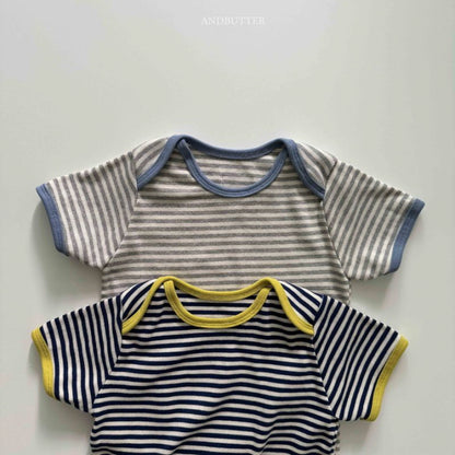 【予約】Boat neck mix T / andbutter(S-JM)