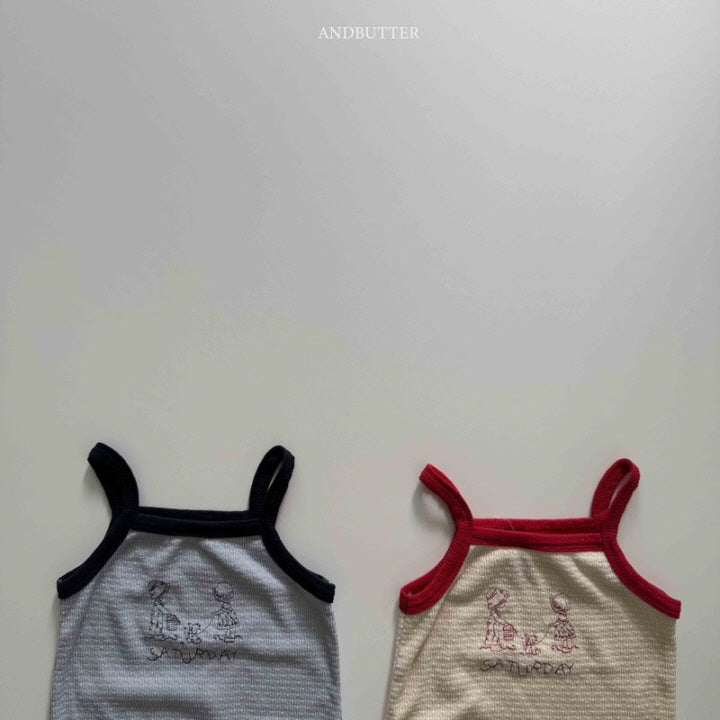 【予約】Saturday sleeveless / andbutter(S-JM)세러데이