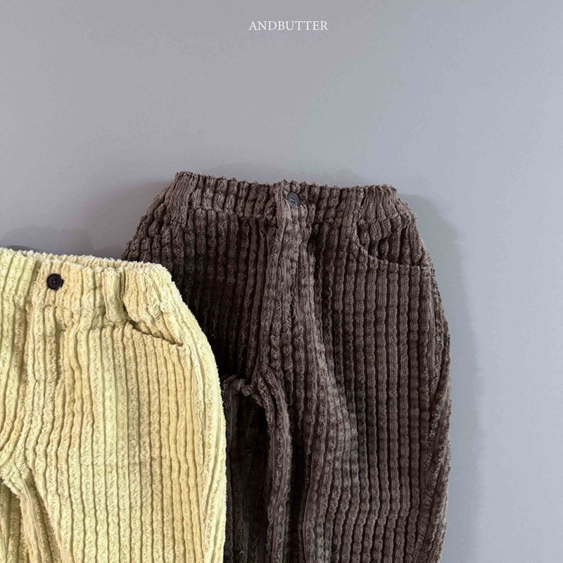 【予約】Puffy Corduroy Pants  /  andbutter (S-JM)