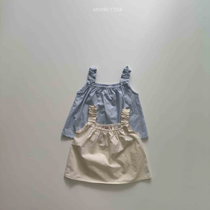 【予約】Shirring sleeveless  / andbutter(S-JM)