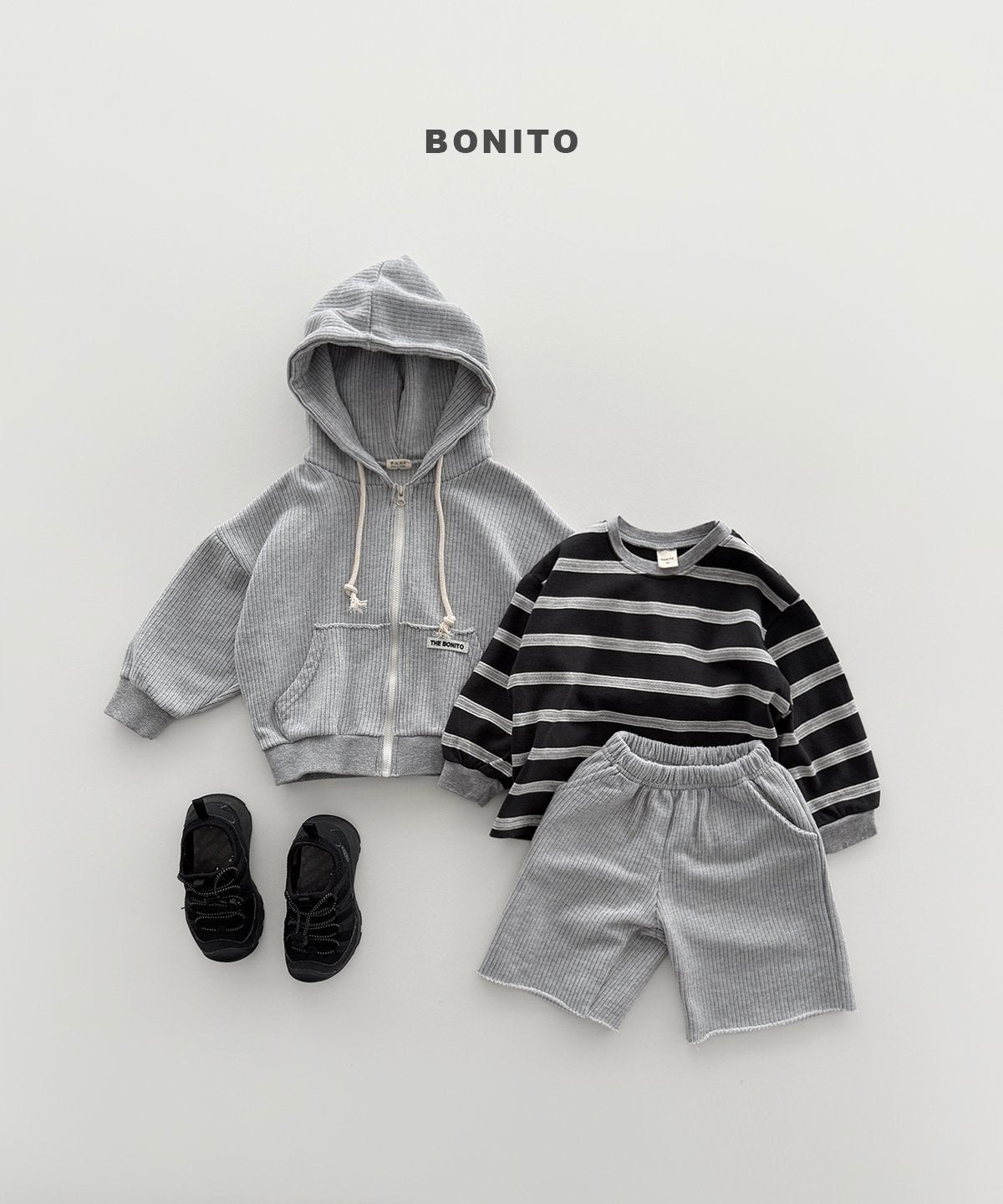 【予約】Eddy hood set / bonito (12M-JM)