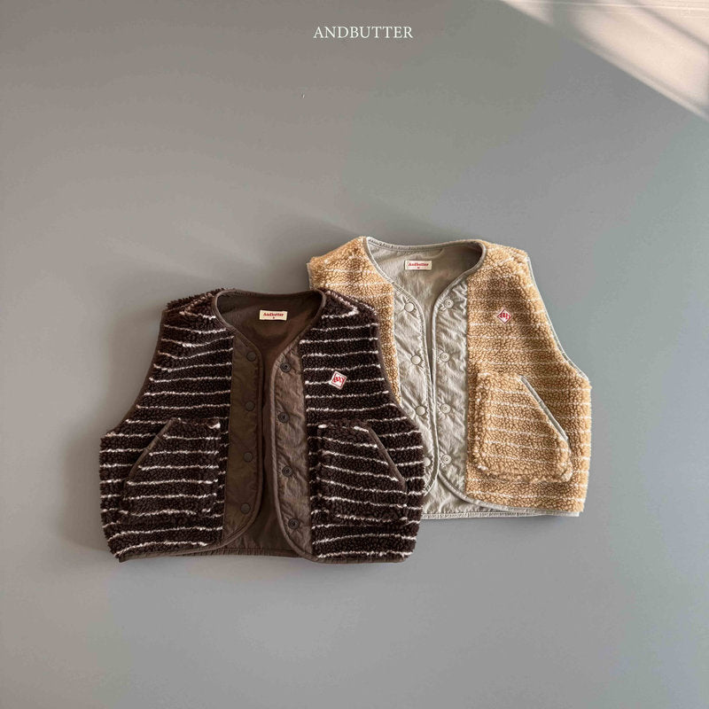 【予約】Reversible ST Dumble Vest  /  andbutter (S-JM)