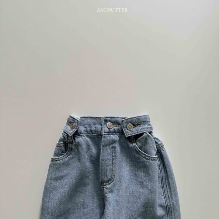 【予約】Button Denim Pants  / andbutter(S-JM)