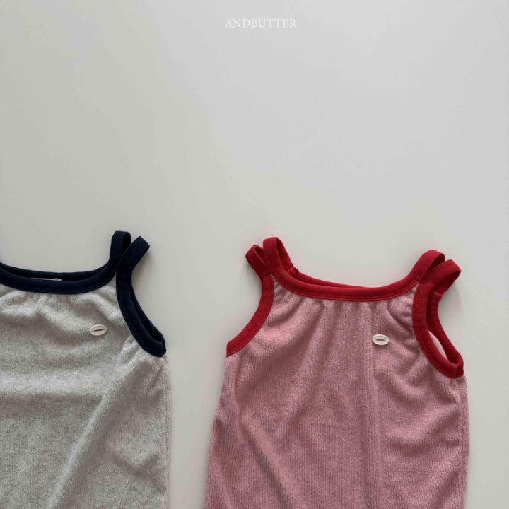 【予約】double-strap sleeveless / andbutter(S-JM)