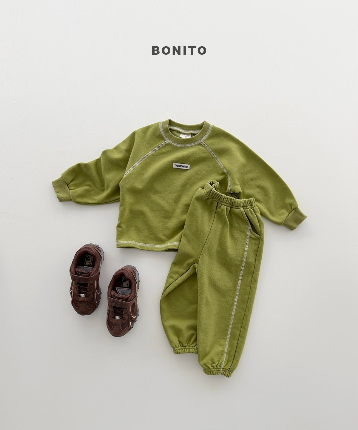 【予約】raglan line set up / bonito (12M-JM)가이나그랑
