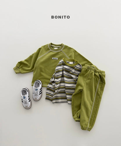 【予約】raglan line set up / bonito (12M-JM)가이나그랑