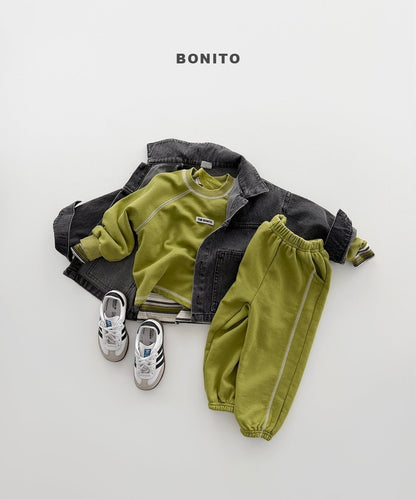【予約】raglan line set up / bonito (12M-JM)가이나그랑