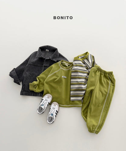 【予約】raglan line set up / bonito (12M-JM)가이나그랑