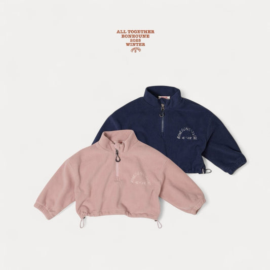 【予約】rose crop half zip up  / boneoune (XS-JL)