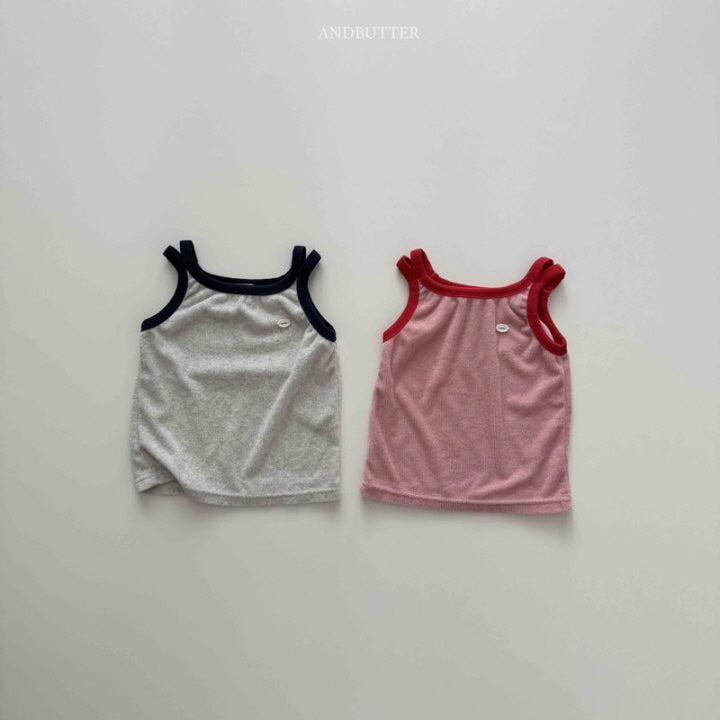 【予約】double-strap sleeveless / andbutter(S-JM)