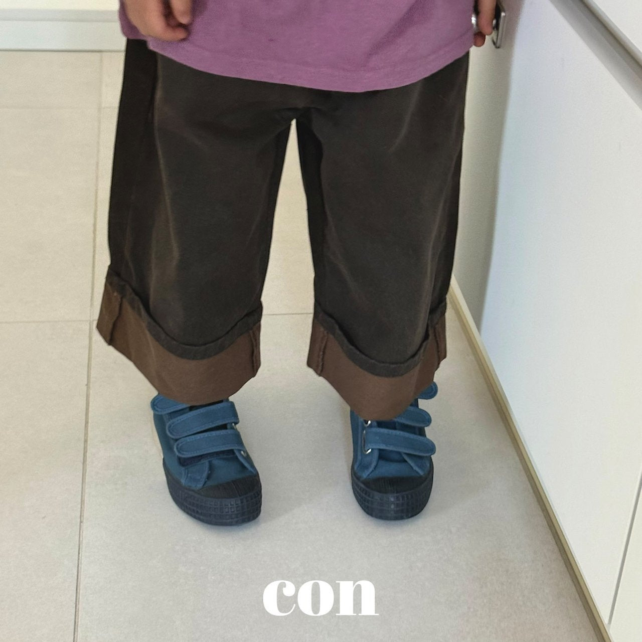 【予約】tone pigment rollup pants /  con