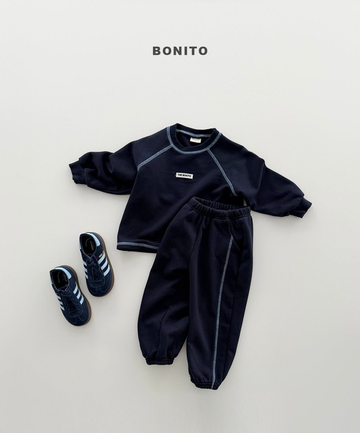 【予約】raglan line set up / bonito (12M-JM)가이나그랑
