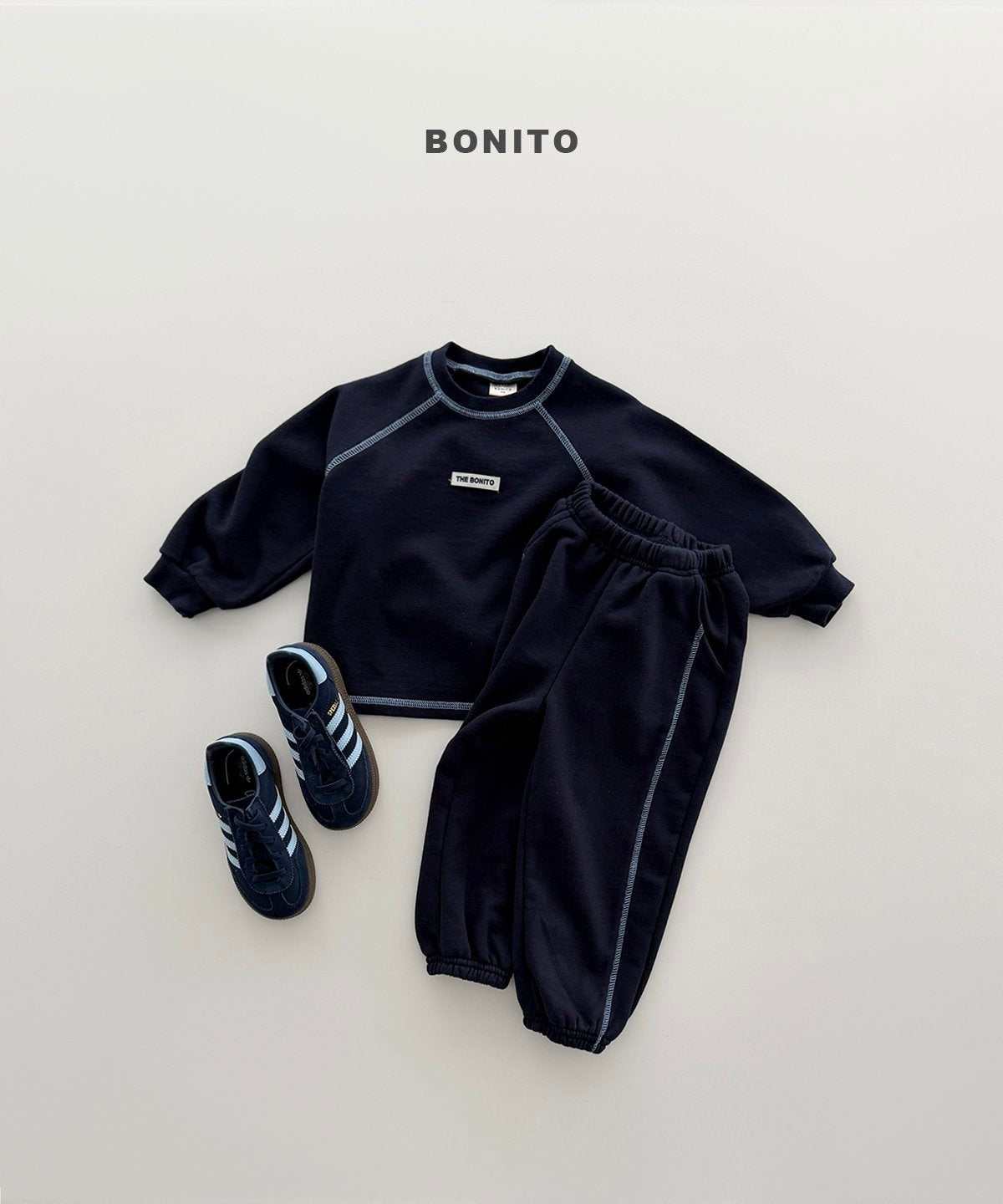 【予約】raglan line set up / bonito (12M-JM)가이나그랑