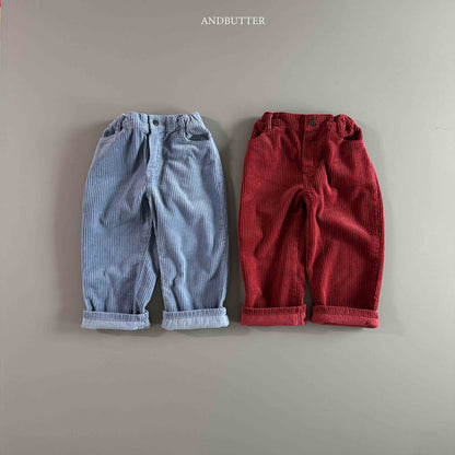 【予約】Love Ring Corduroy Pants  /  andbutter (S-JM)