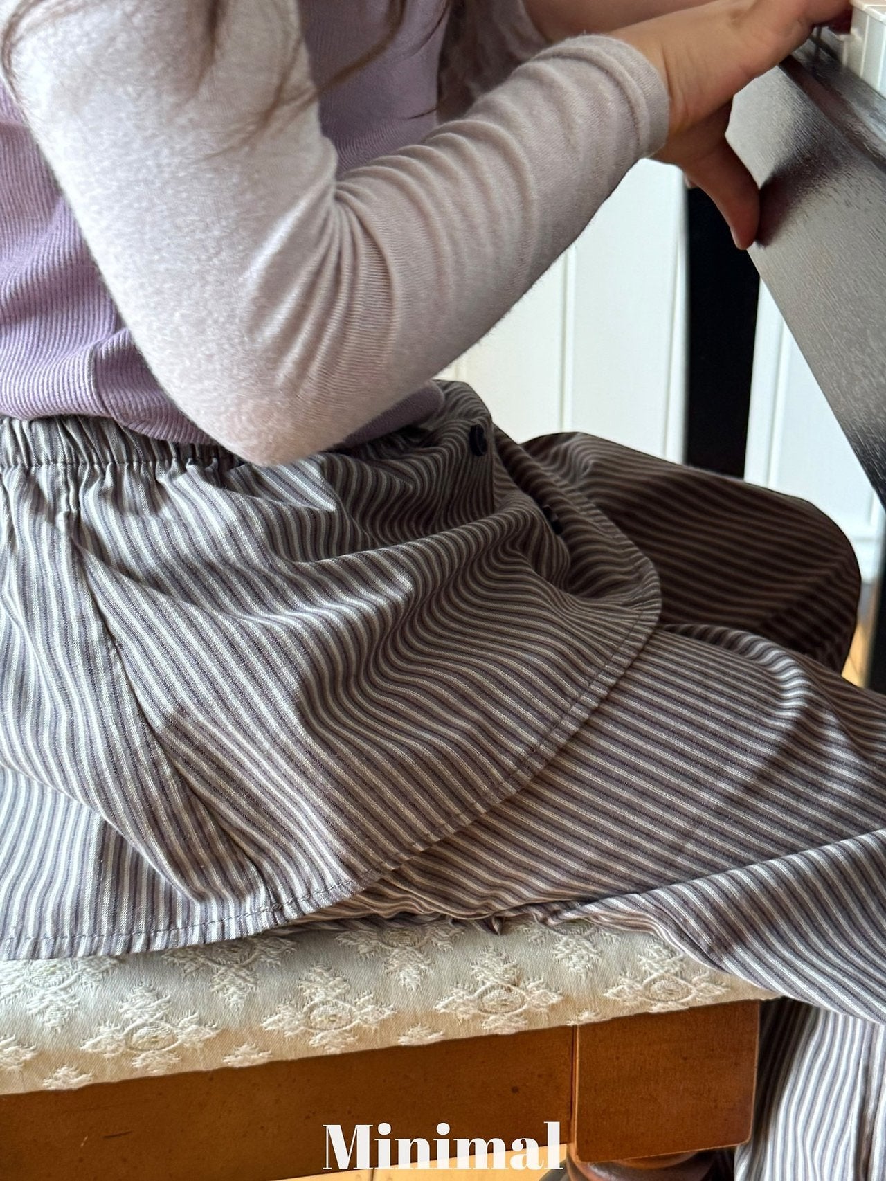 【予約】rei skirt pants / minimal (S-JM）