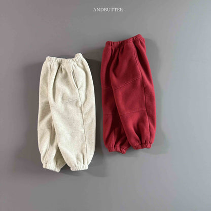 【予約】Fleece  Line Jogger Pants / andbutter(S-JM)