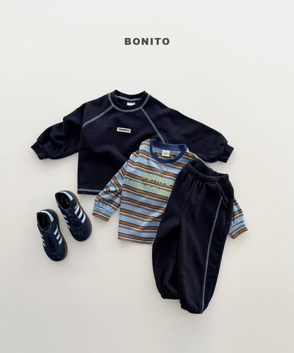【予約】raglan line set up / bonito (12M-JM)가이나그랑