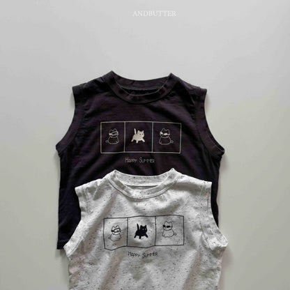 【予約】 Summer happy sleeveless / andbutter(S-JM)