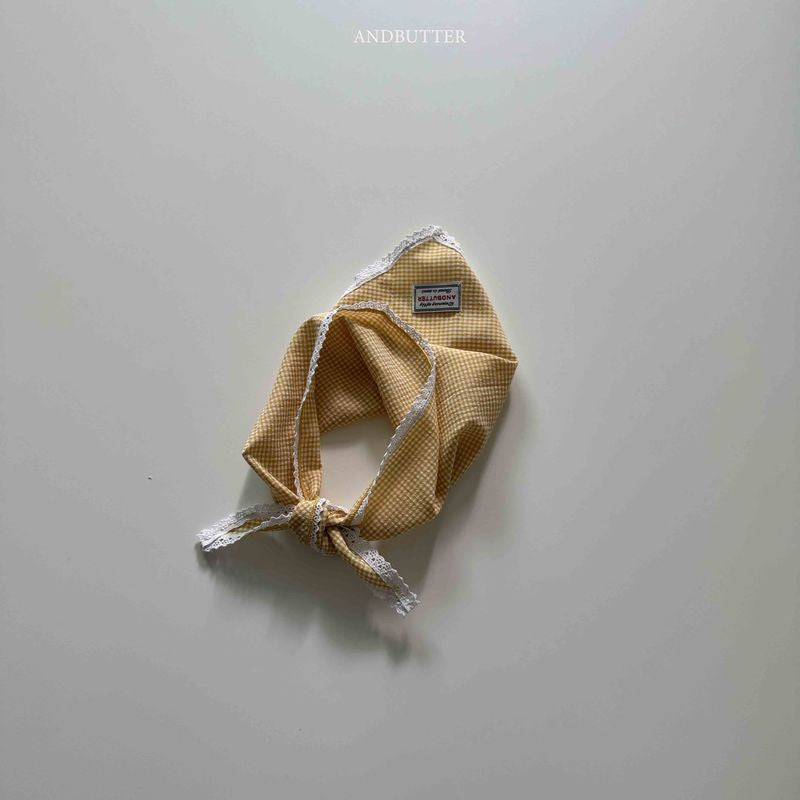 【予約】Heidi Check kerchief  / andbutter