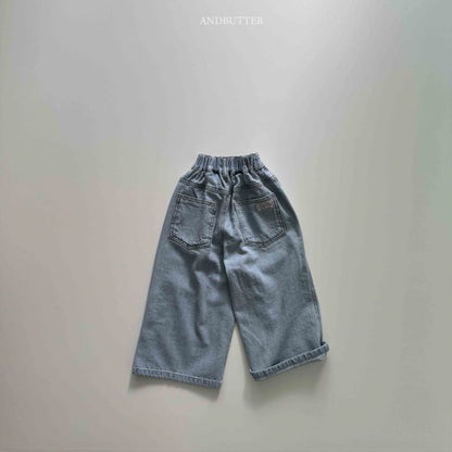 【予約】Button Denim Pants  / andbutter(S-JM)
