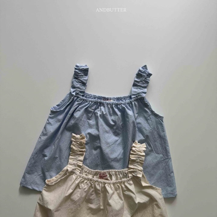 【予約】Shirring sleeveless  / andbutter(S-JM)