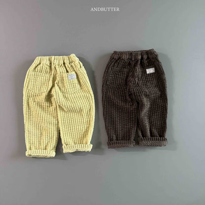 【予約】Puffy Corduroy Pants  /  andbutter (S-JM)