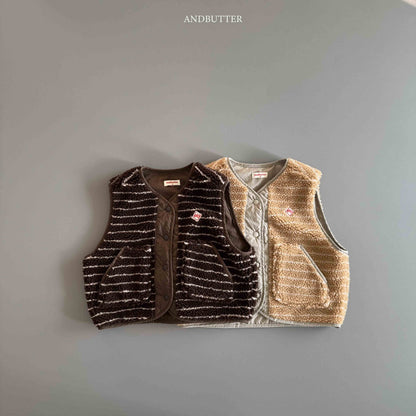 【予約】Reversible ST Dumble Vest  /  andbutter (S-JM)