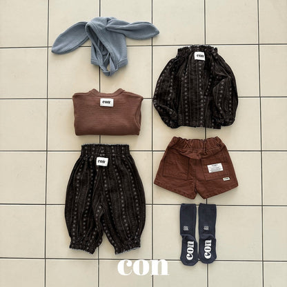 【予約】warm tone half pants /  con