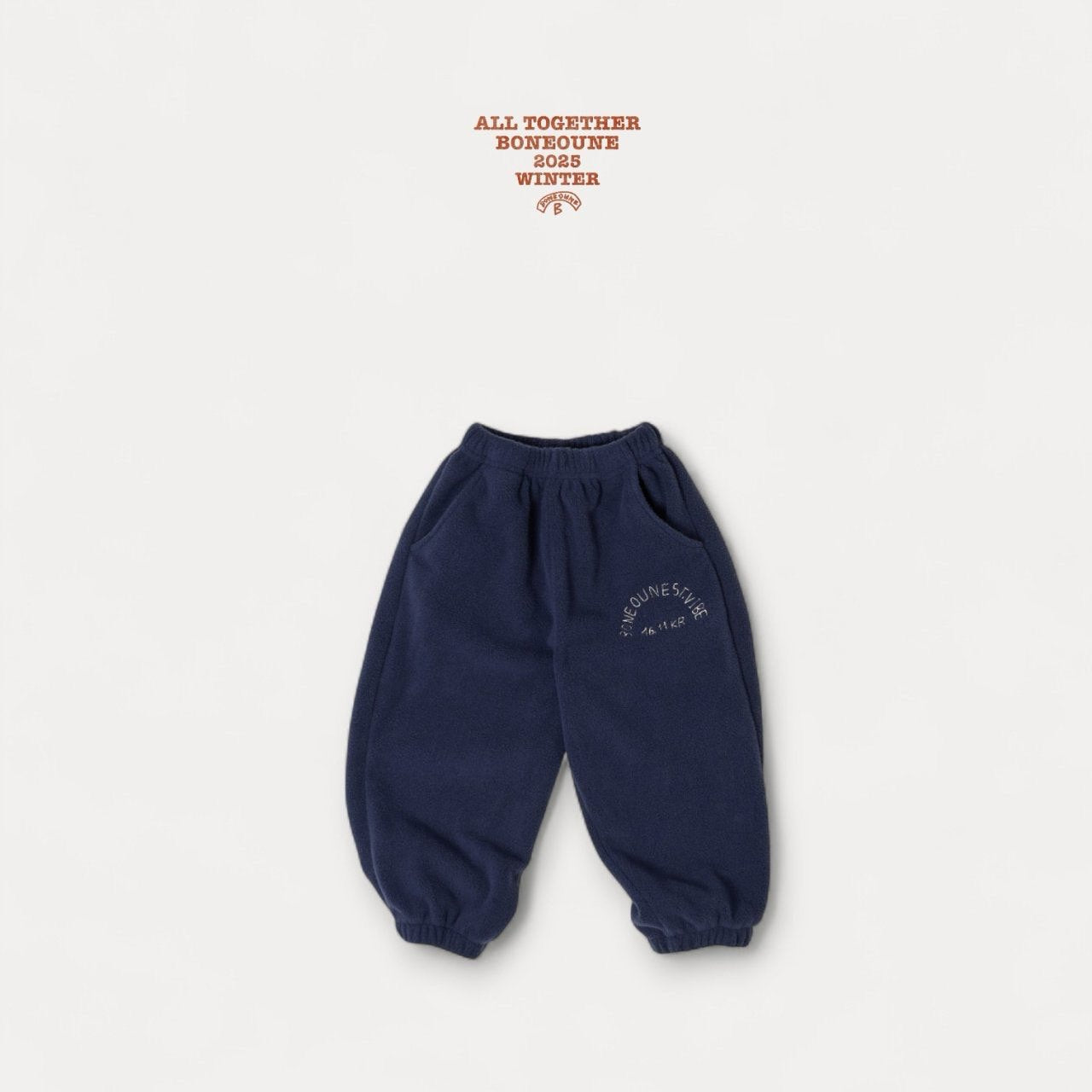 【予約】rose fleece jogger pants / boneoune (XS-JL)