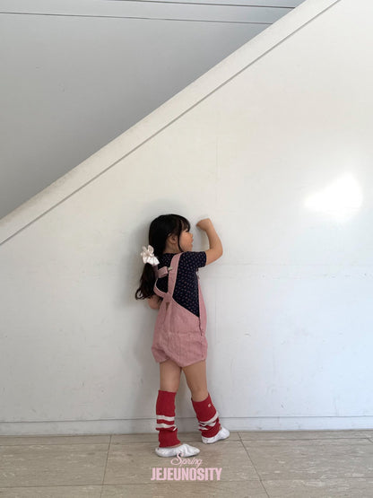 【予約】コットンベリーショートオーバーオール / jejeunosity (XS-XL)