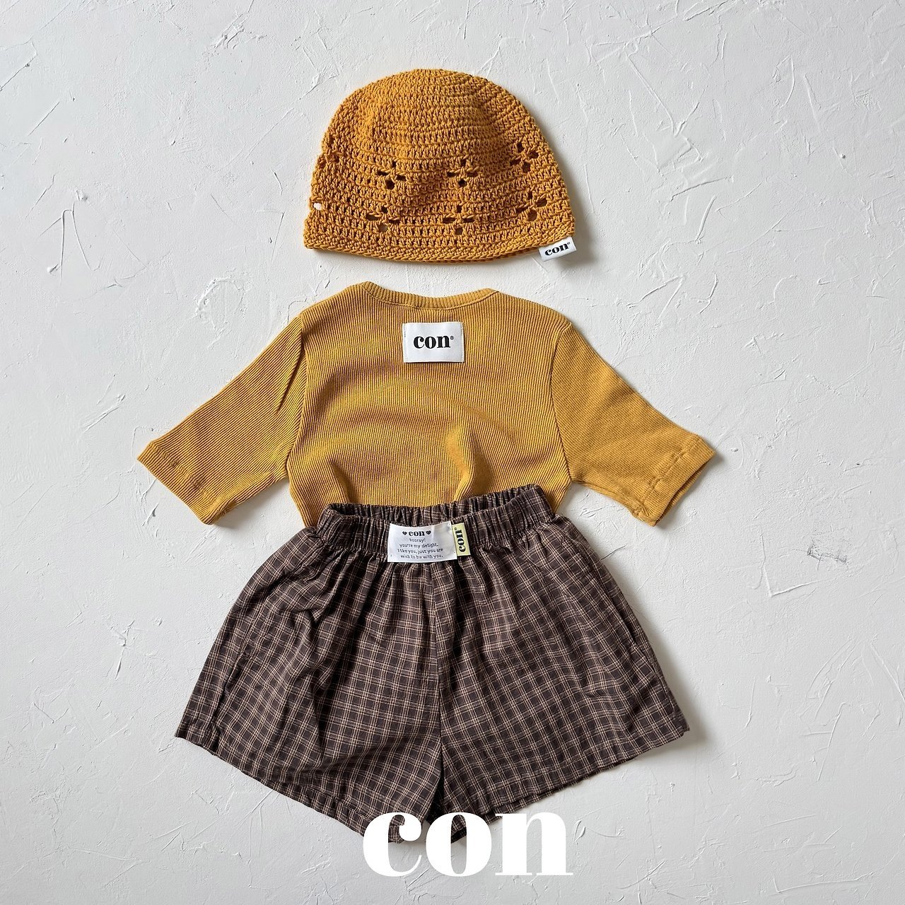 【予約】check pants / con