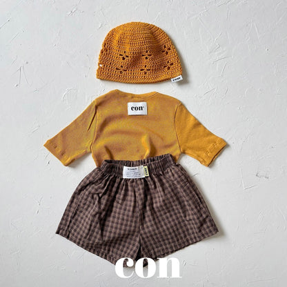 【予約】check pants / con