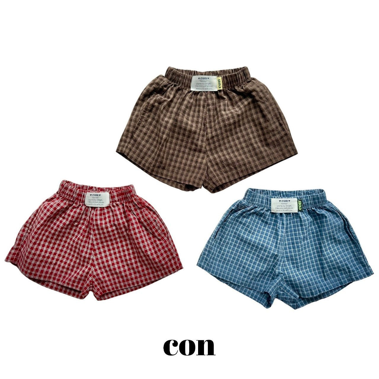 【予約】check pants / con