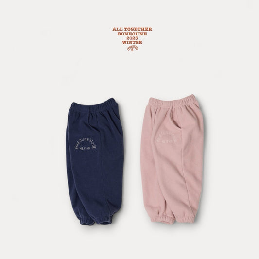 【予約】rose fleece jogger pants / boneoune (XS-JL)