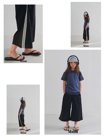 【予約】lace track pants / minimal S-JM