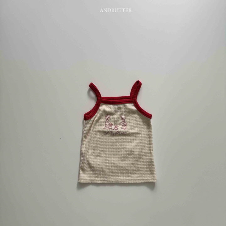 【予約】Saturday sleeveless / andbutter(S-JM)세러데이
