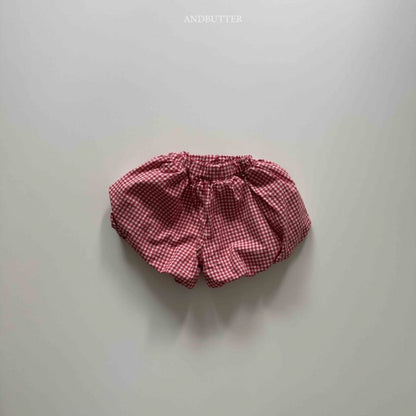 【予約】Check Balloon pants / andbutter(S-JM)