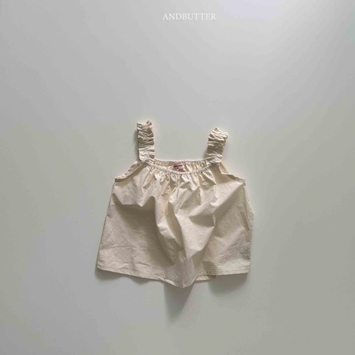 【予約】Shirring sleeveless  / andbutter(S-JM)