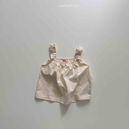 【予約】Shirring sleeveless  / andbutter(S-JM)