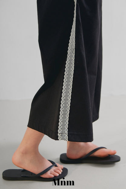 【予約】lace track pants / minimal S-JM