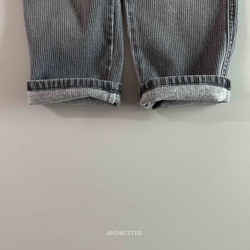 【予約】Ribby Black Pants  /  andbutter (S-JM)