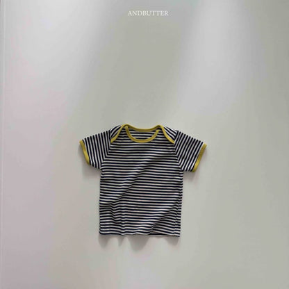 【予約】Boat neck mix T / andbutter(S-JM)