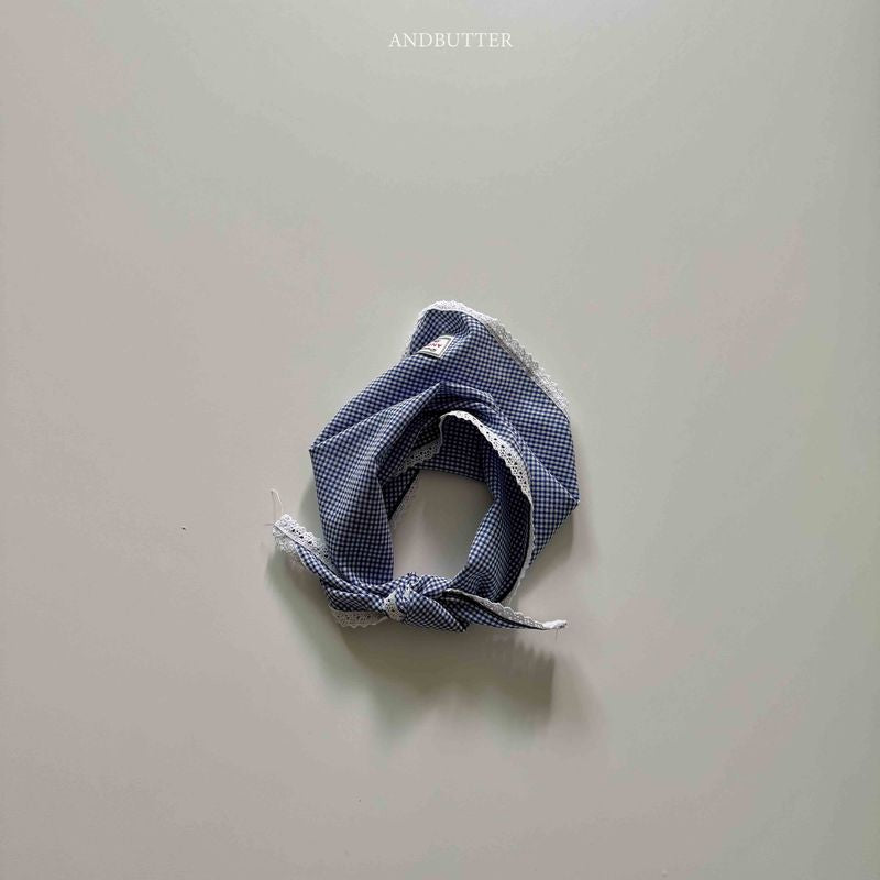 【予約】Heidi Check kerchief  / andbutter