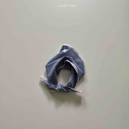 【予約】Heidi Check kerchief  / andbutter