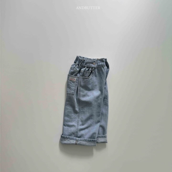 【予約】Button Denim Pants  / andbutter(S-JM)