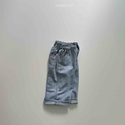 【予約】Button Denim Pants  / andbutter(S-JM)