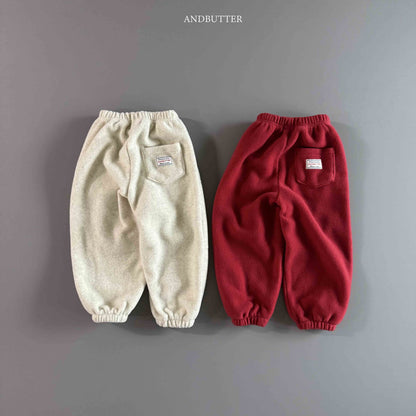 【予約】Fleece  Line Jogger Pants / andbutter(S-JM)