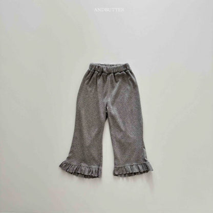 【予約】Dot frill pants / andbutter(S-JM)